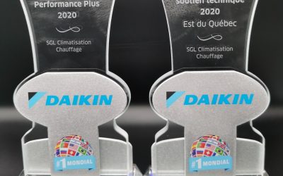 Distinctions Daikin pour SGL Climatisation Chauffage